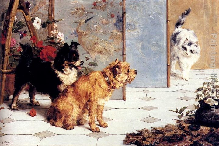 Charles van den Eycken Playful Friends